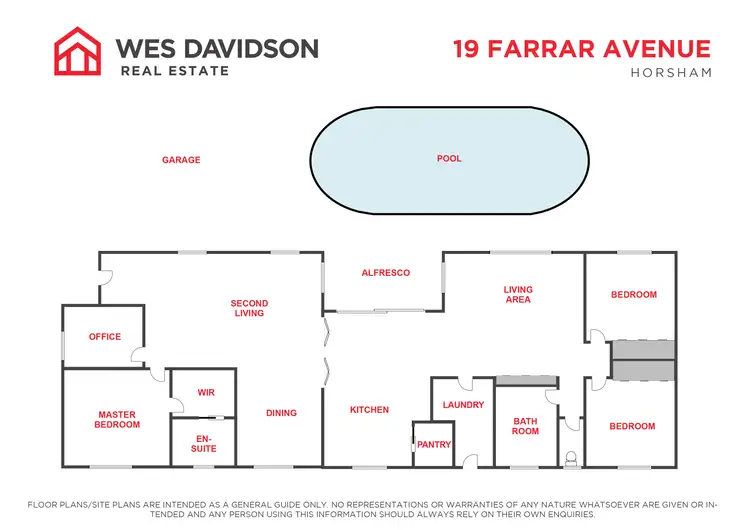Floorplan of Homely house listing, 19 Farrar Avenue, Horsham VIC 3400