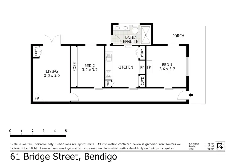 Floorplan of Homely house listing, 61 Bridge Street, Bendigo VIC 3550