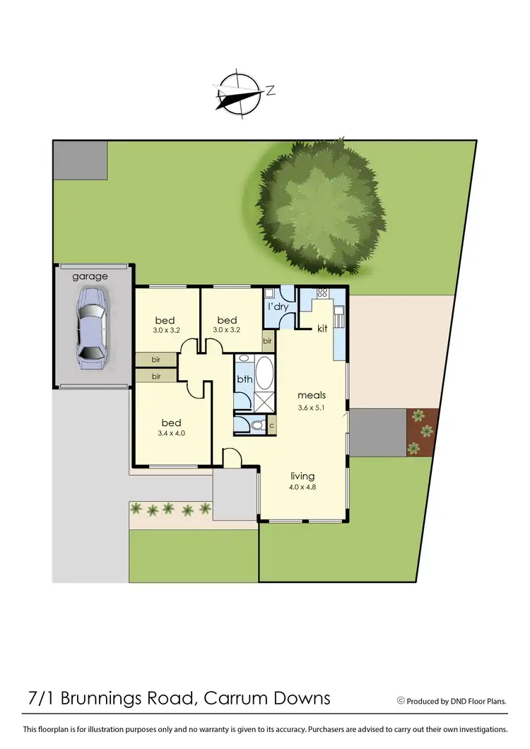 Floorplan of Homely unit listing, 7/1 Brunnings Road, Carrum Downs VIC 3201