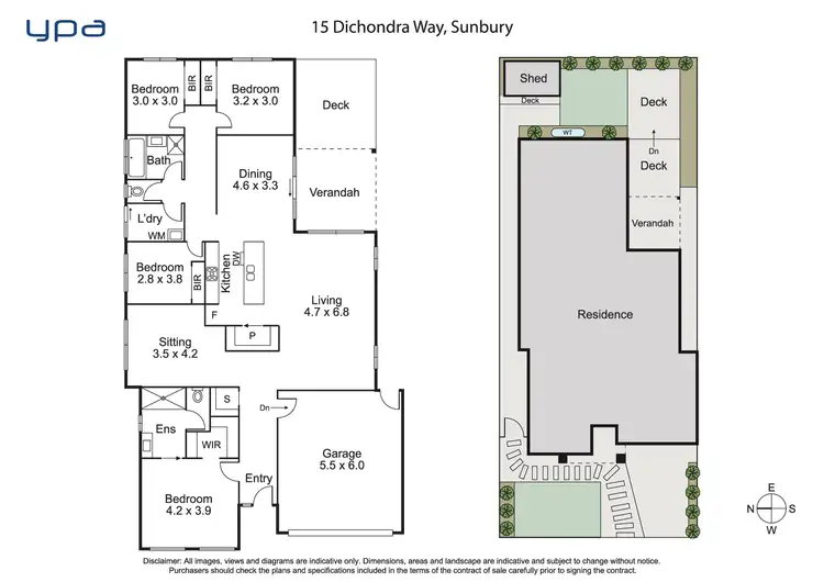 Floorplan of Homely house listing, 15 Dichondra Way, Sunbury VIC 3429