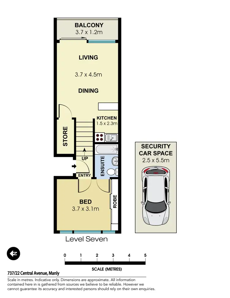 Floorplan of Homely apartment listing, 737/22 Central Avenue, Manly NSW 2095