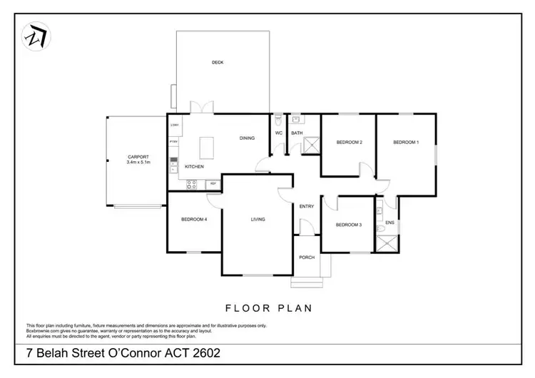 Floorplan of Homely house listing, 7 Belah Street, O'connor ACT 2602