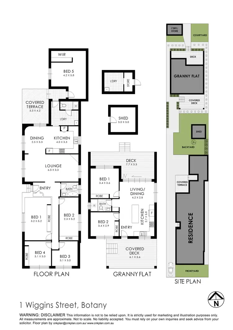 Floorplan of Homely house listing, 1 Wiggins Street, Botany NSW 2019