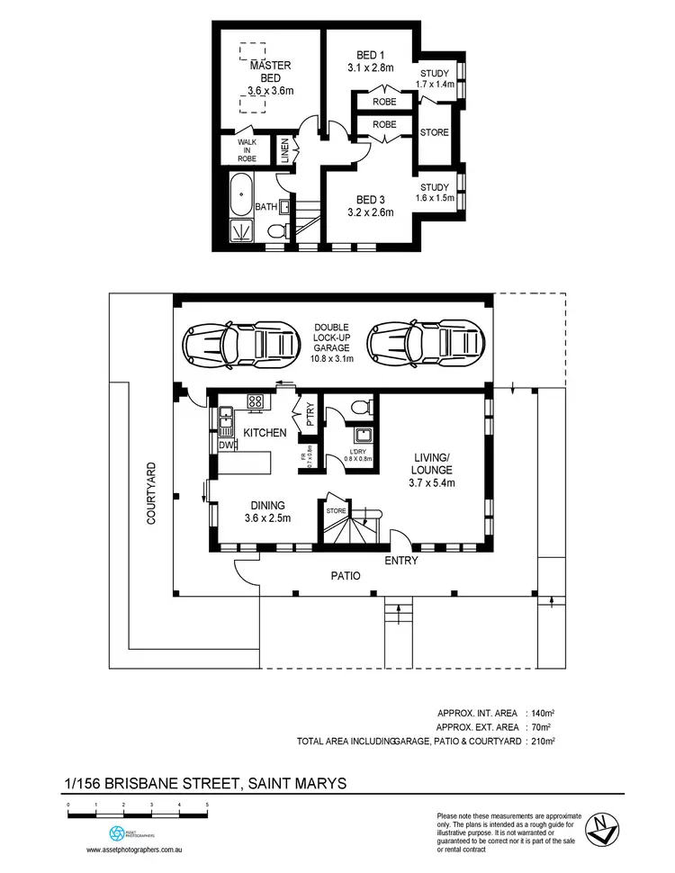 Floorplan of Homely townhouse listing, 1/156 Brisbane Street, St Marys NSW 2760