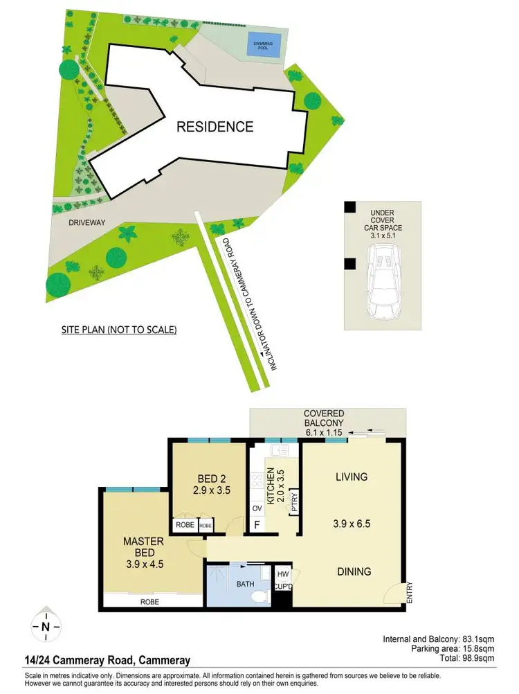 Floorplan of Homely apartment listing, 14/24 Cammeray Road, Cammeray NSW 2062