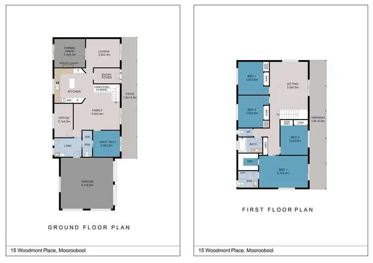 Floorplan of Homely house listing, 15 Woodmont Place, Mooroobool QLD 4870