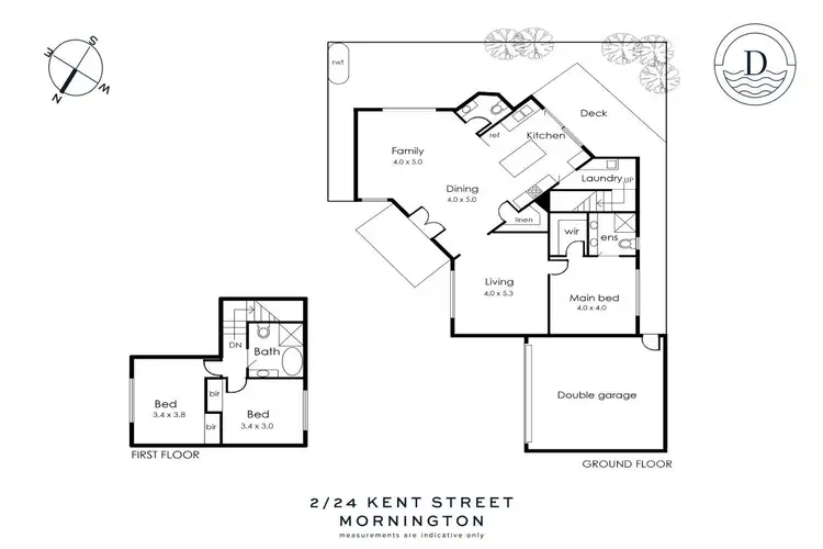 Floorplan of Homely house listing, 2/24 Kent Street, Mornington VIC 3931