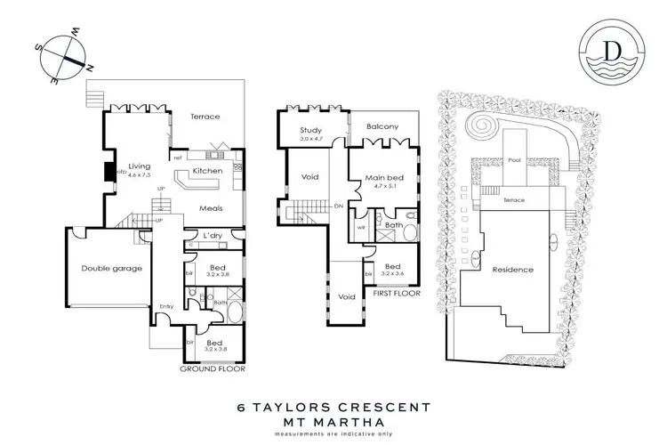 Floorplan of Homely house listing, 6 Taylor Crescent, Mount Martha VIC 3934
