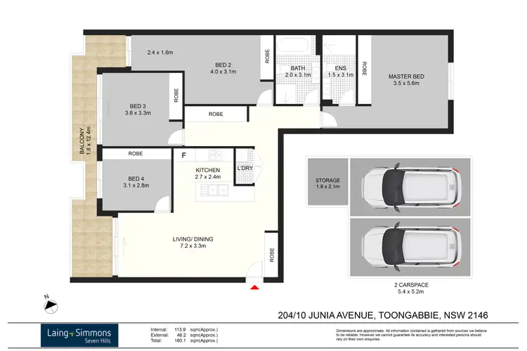 Floorplan of Homely apartment listing, 204/10 Junia Avenue, Toongabbie NSW 2146