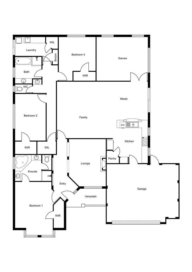 Floorplan of Homely house listing, 6 Wonil Crescent, Dalyellup WA 6230