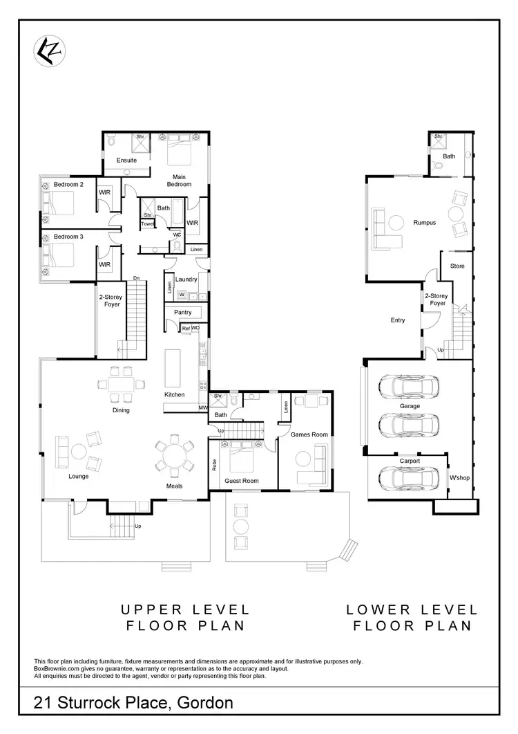 Floorplan of Homely house listing, 21 Sturrock Place, Gordon ACT 2906