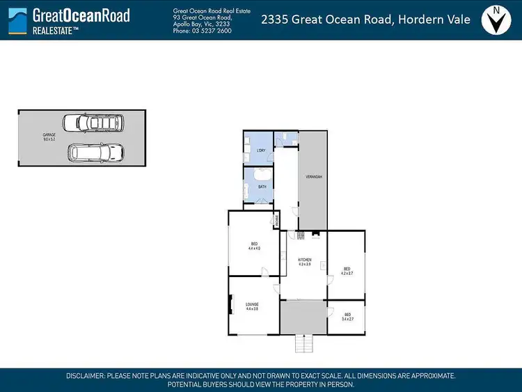 Floorplan of Homely rural property listing, 2335 Great Ocean Road, Hordern Vale VIC 3238