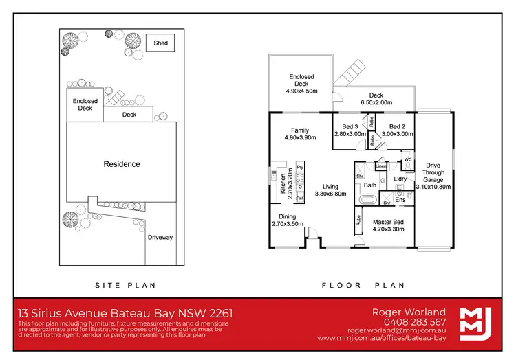 Floorplan of Homely house listing, 13 Sirius Avenue, Bateau Bay NSW 2261