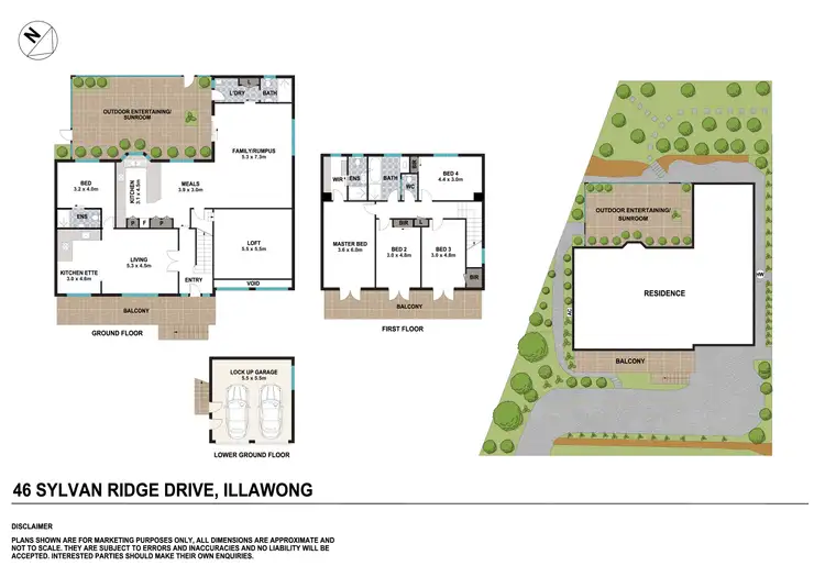 Floorplan of Homely house listing, 46 Sylvan Ridge Drive, Illawong NSW 2234