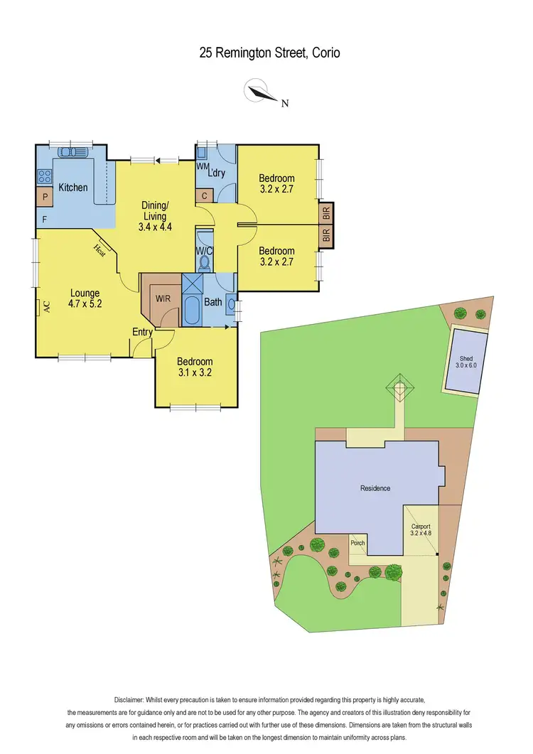 Floorplan of Homely house listing, 25 Remington Street, Corio VIC 3214