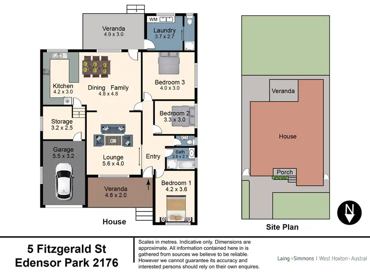 Floorplan of Homely house listing, 5 Fitzgerald Avenue, Edensor Park NSW 2176