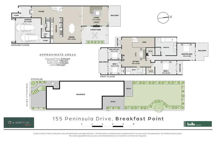 Floorplan of Homely house listing, 155 Peninsula Drive, Breakfast Point NSW 2137
