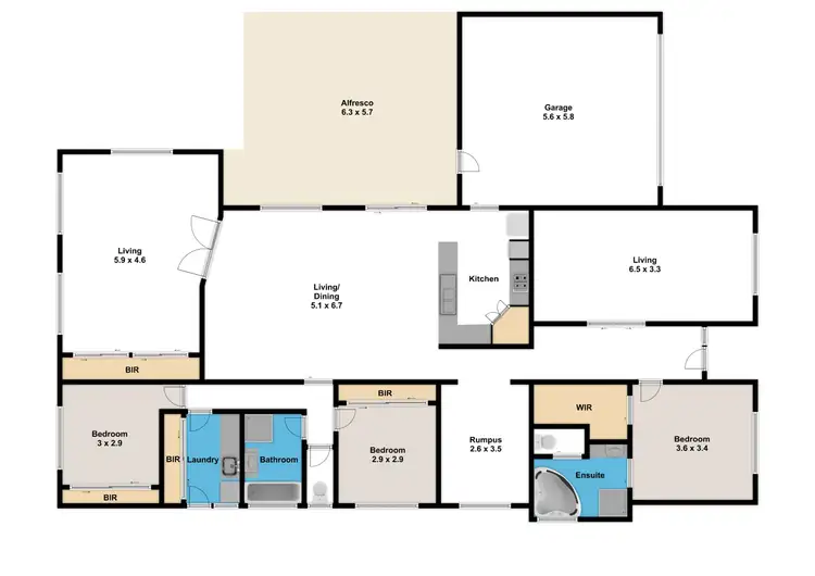 Floorplan of Homely house listing, 7 Emma Close, Drouin VIC 3818