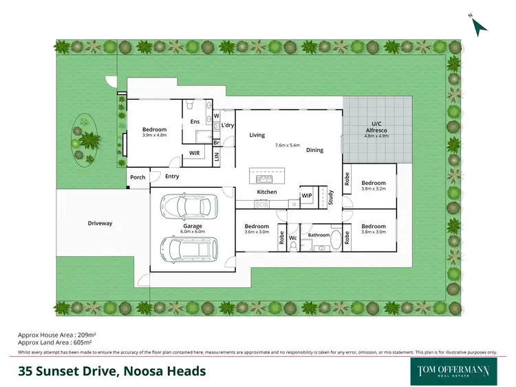 Floorplan of Homely house listing, 35 Sunset Drive, Noosa Heads QLD 4567