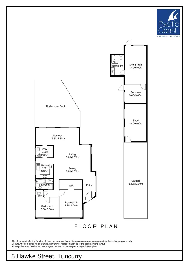 Floorplan of Homely house listing, 3 Hawke Street, Tuncurry NSW 2428