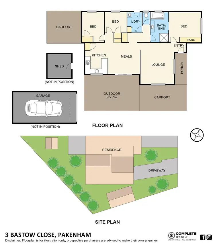 Floorplan of Homely house listing, 3 Bastow Close, Pakenham VIC 3810