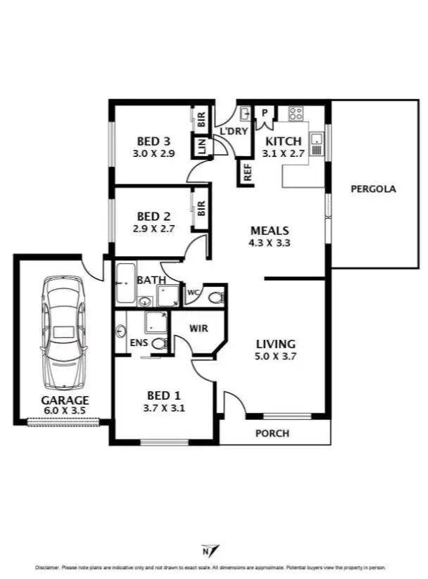 Floorplan of Homely house listing, 3 Blackie Lane, Sunbury VIC 3429