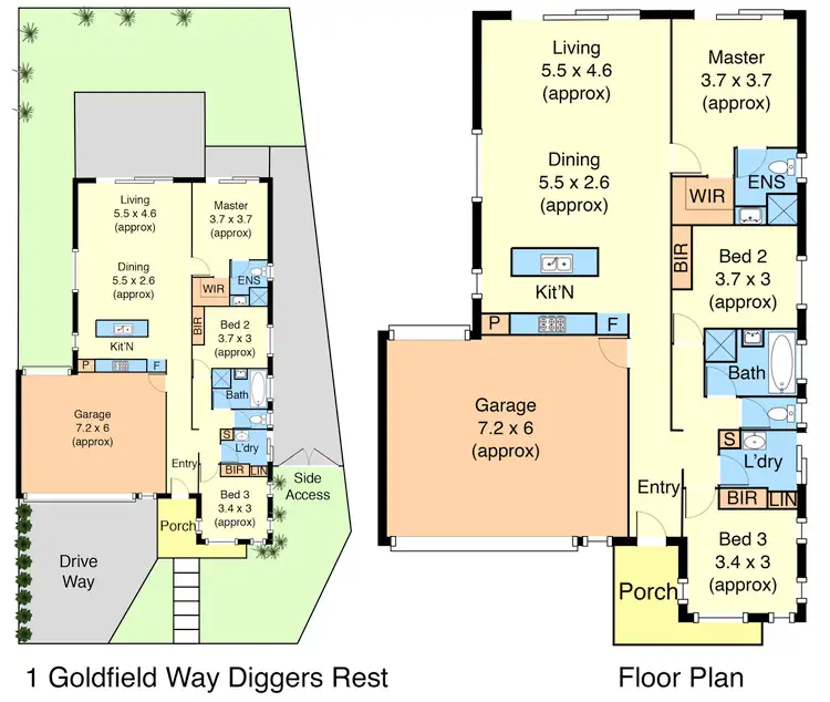 Floorplan of Homely house listing, 1 Goldfield Way, Diggers Rest VIC 3427