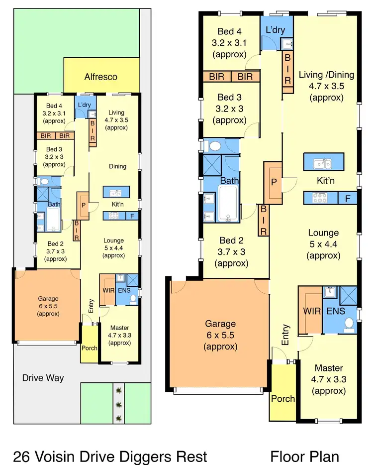 Floorplan of Homely house listing, 26 Voisin Drive, Diggers Rest VIC 3427