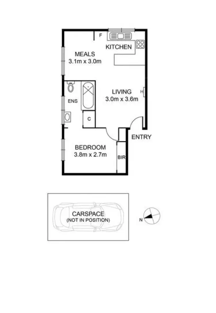 Floorplan of Homely apartment listing, 4/342 Ascot Vale Road, Moonee Ponds VIC 3039