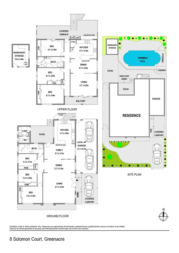 Floorplan of Homely house listing, 8 Solomon Court, Greenacre NSW 2190