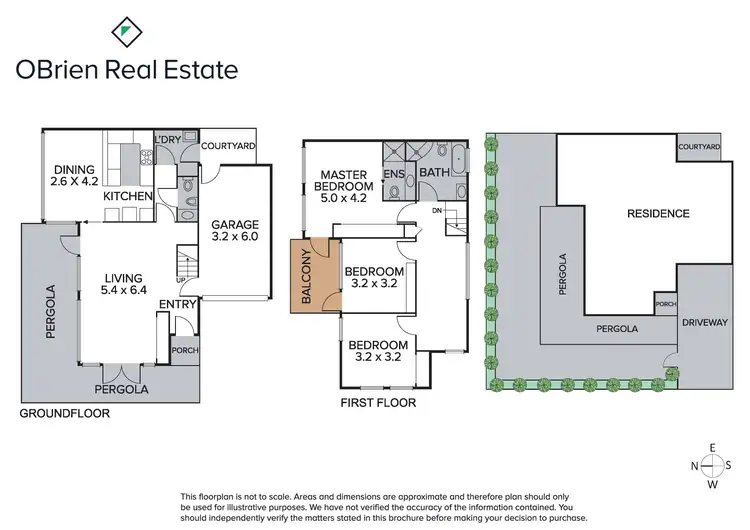 Floorplan of Homely townhouse listing, 6a Nicol Street, Hampton VIC 3188