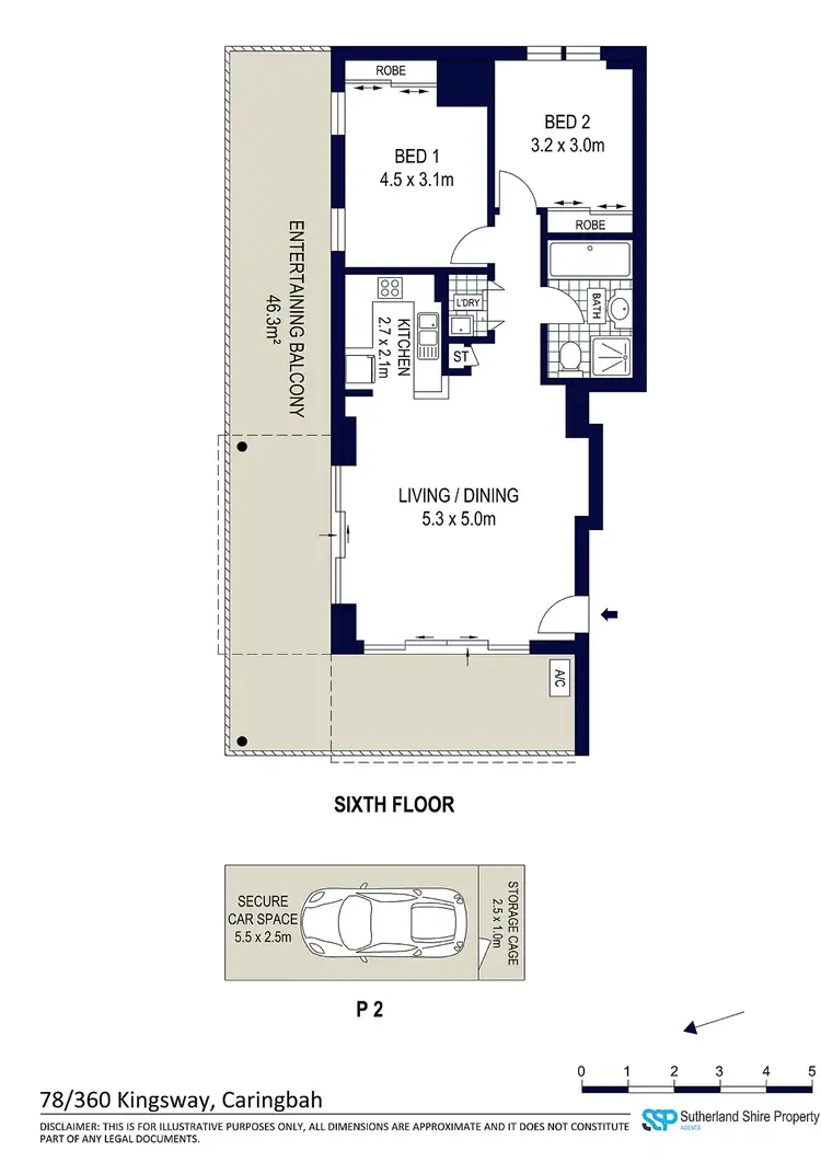 Floorplan of Homely apartment listing, 78/360 Kingsway, Caringbah NSW 2229