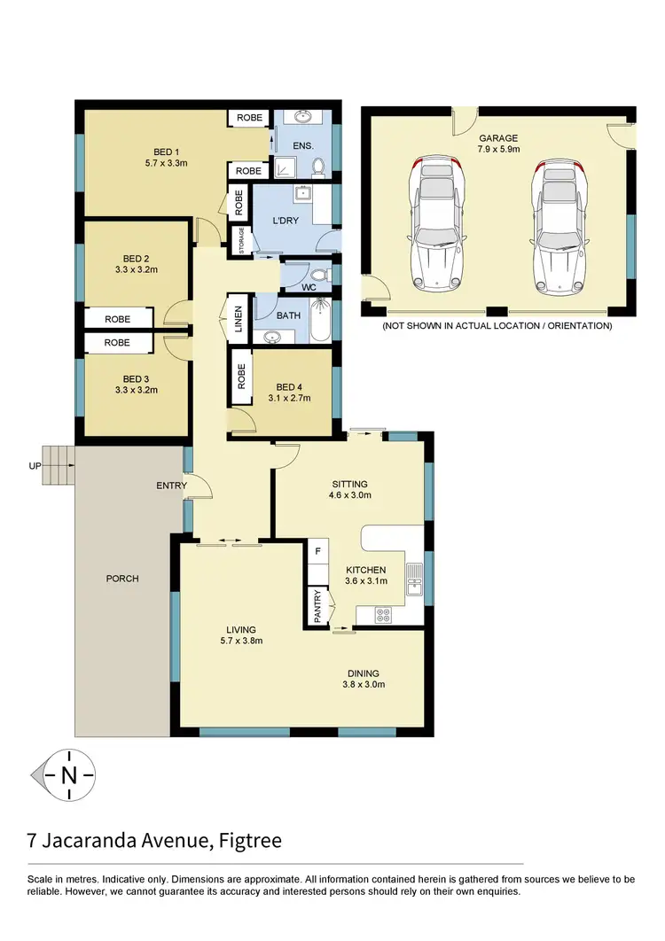 Floorplan of Homely house listing, 7 Jacaranda Avenue, Figtree NSW 2525