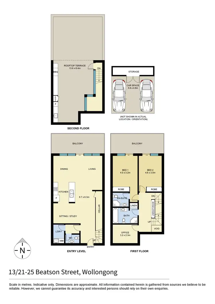 Floorplan of Homely apartment listing, 13/21-25 Beatson Street, Wollongong NSW 2500