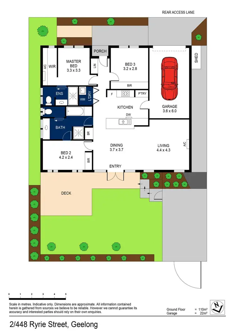Floorplan of Homely townhouse listing, 2/448 Ryrie Street, East Geelong VIC 3219