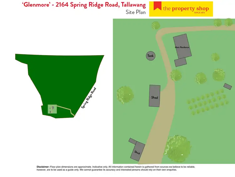 Floorplan of Homely rural property listing, 2164 Spring Ridge Road, Mudgee NSW 2850