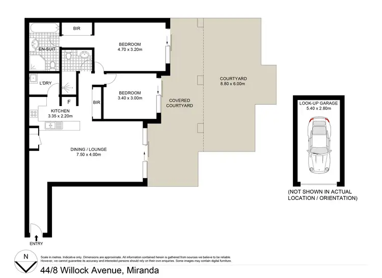 Floorplan of Homely apartment listing, 44/8-14 Willock Avenue, Miranda NSW 2228