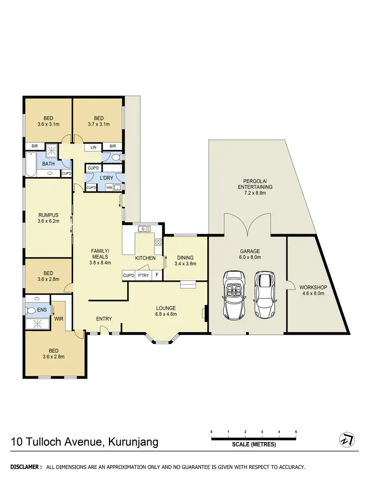 Floorplan of Homely house listing, 10 Tulloch Avenue, Kurunjang VIC 3337