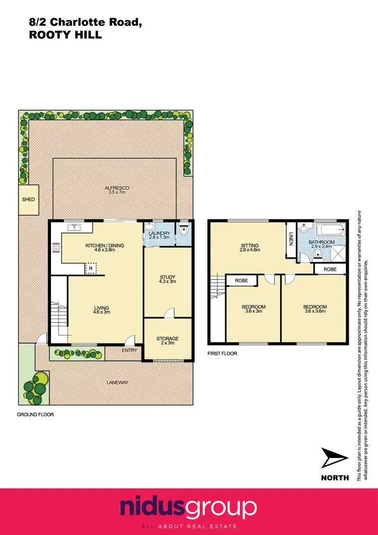 Floorplan of Homely townhouse listing, 8/2 Charlotte Road, Rooty Hill NSW 2766