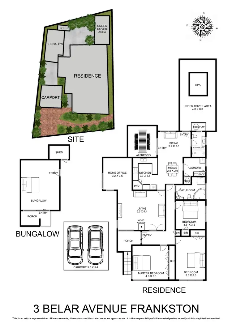 Floorplan of Homely house listing, 3 Belar Avenue, Frankston VIC 3199