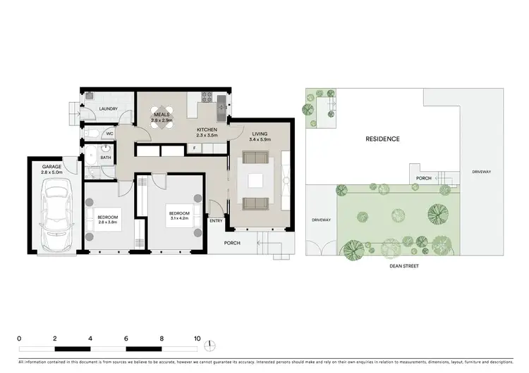 Floorplan of Homely unit listing, 1/34 Dean Street, Kew VIC 3101