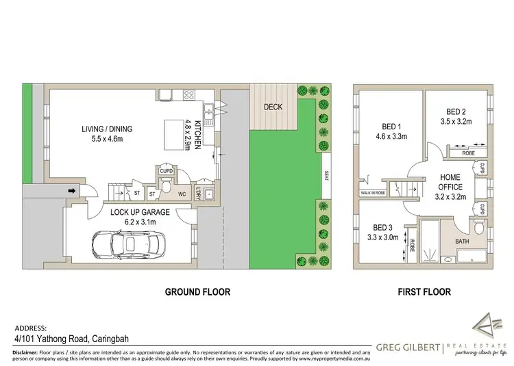 Floorplan of Homely townhouse listing, 4/101 Yathong Road, Caringbah NSW 2229