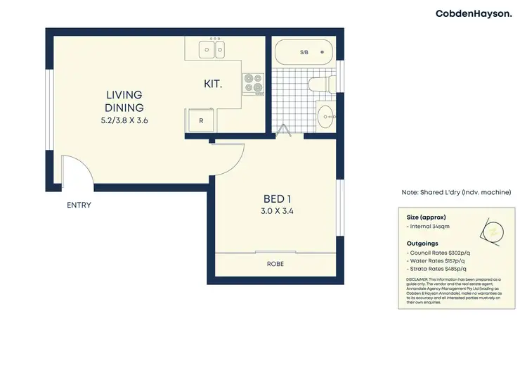 Floorplan of Homely apartment listing, 6/27 Johnston Street, Annandale NSW 2038