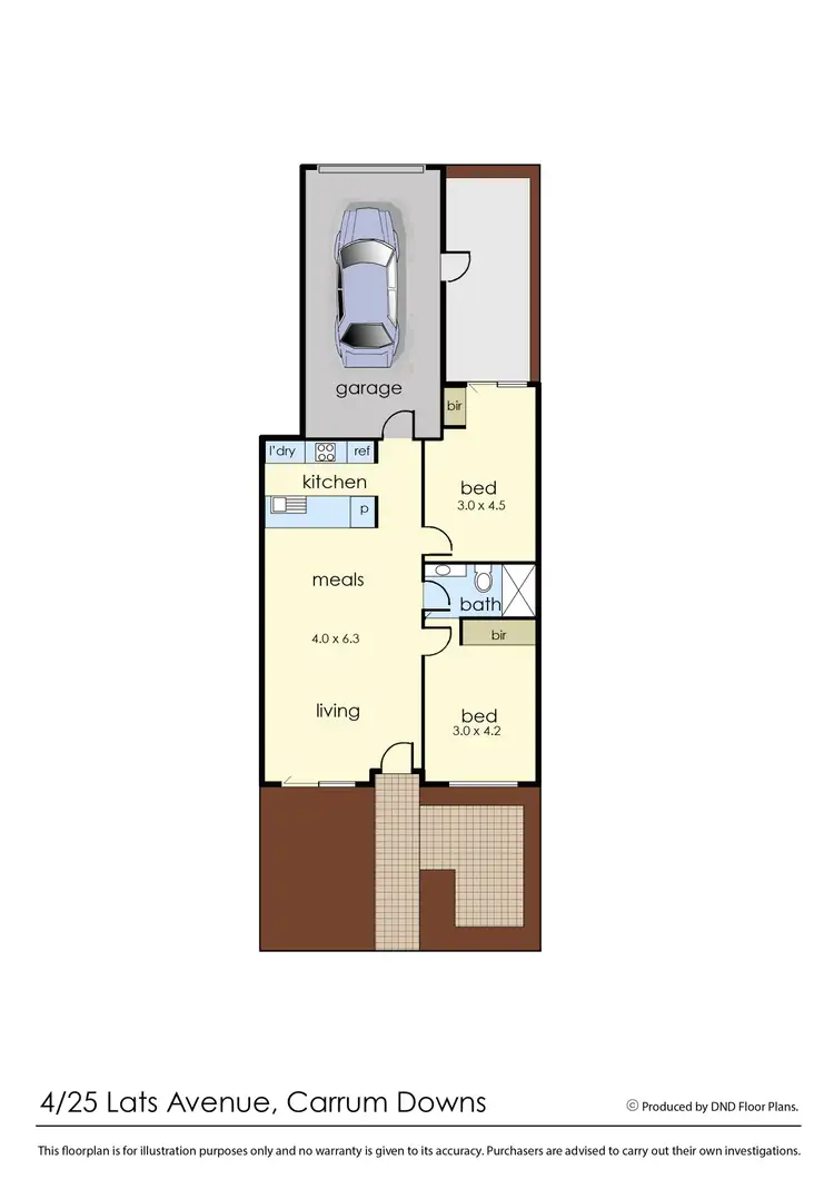 Floorplan of Homely unit listing, 4/25 Lats Avenue, Carrum Downs VIC 3201