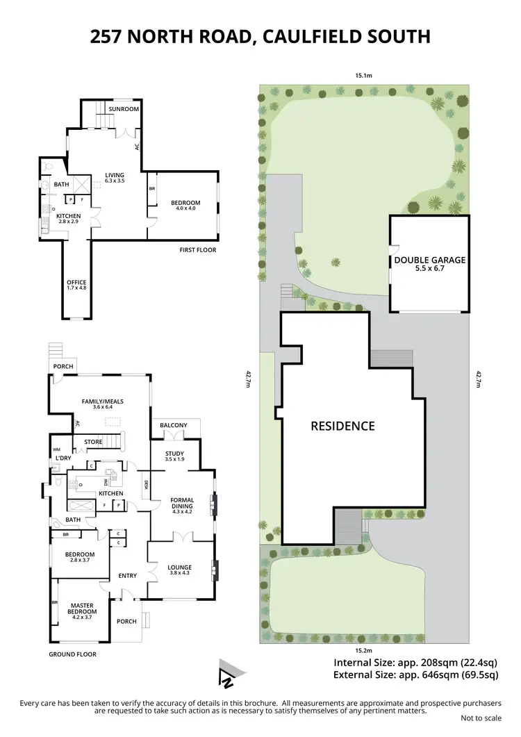 Floorplan of Homely house listing, 257 North Road, Caulfield South VIC 3162