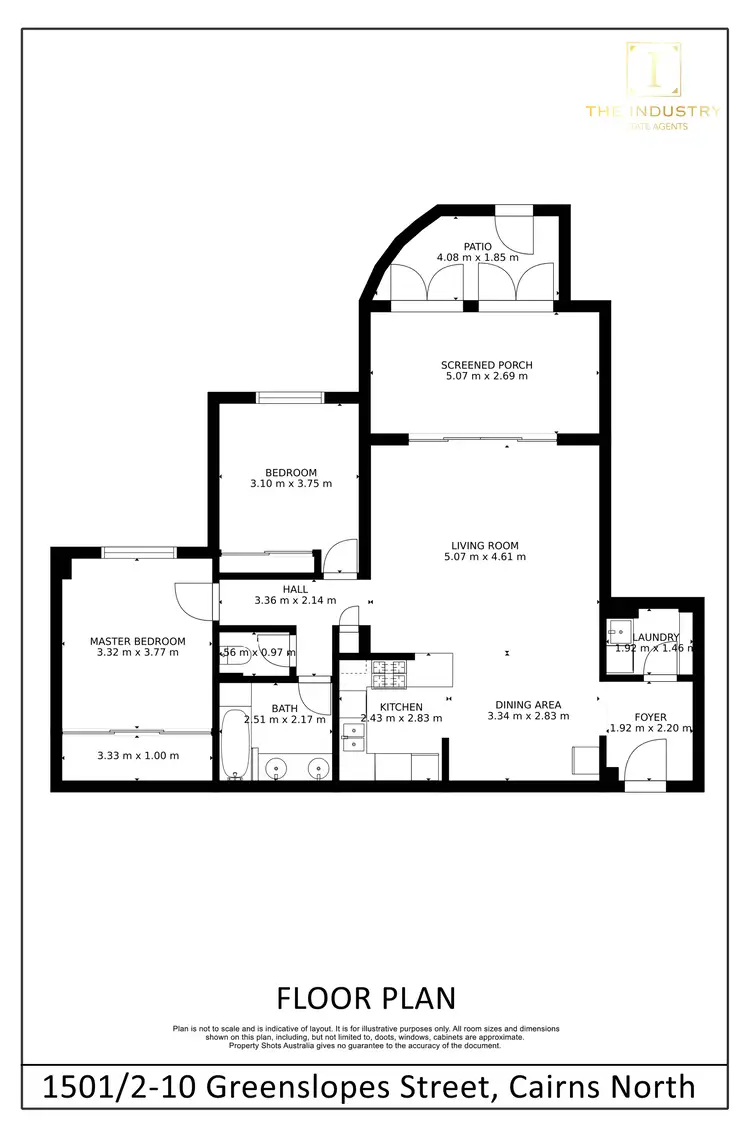 Floorplan of Homely unit listing, 1501/2-10 Greenslopes Street, Cairns North QLD 4870