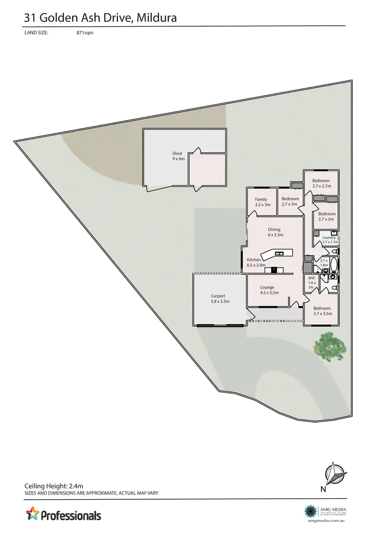 Floorplan of Homely house listing, 31 Golden Ash Drive, Mildura VIC 3500