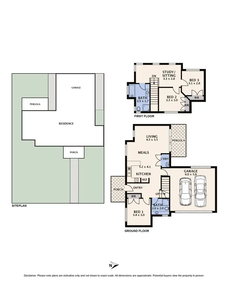 Floorplan of Homely townhouse listing, 1/16 McComas Street, Reservoir VIC 3073