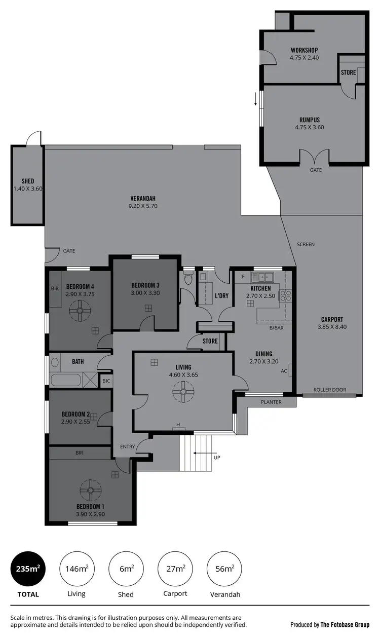 Floorplan of Homely house listing, 26 Esperance Terrace, Valley View SA 5093