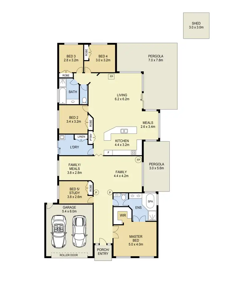 Floorplan of Homely house listing, 3 View Court, Hillside VIC 3037